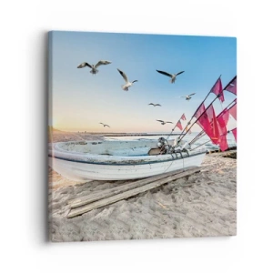 Cuadro sobre lienzo - Impresión de Imagen - Un merecido descanso - 30x30 cm