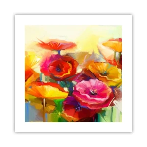 Póster - No solo rojo - 40x40 cm