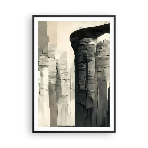 Póster en marco negro - La majestuosidad de la antigüedad - 70x100 cm