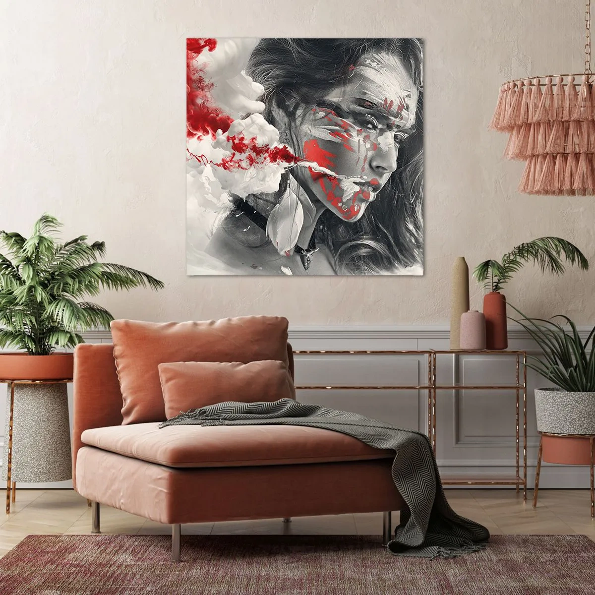 Cuadro sobre lienzo - Impresión de Imagen - En los humos del absurdo - 40x40 cm