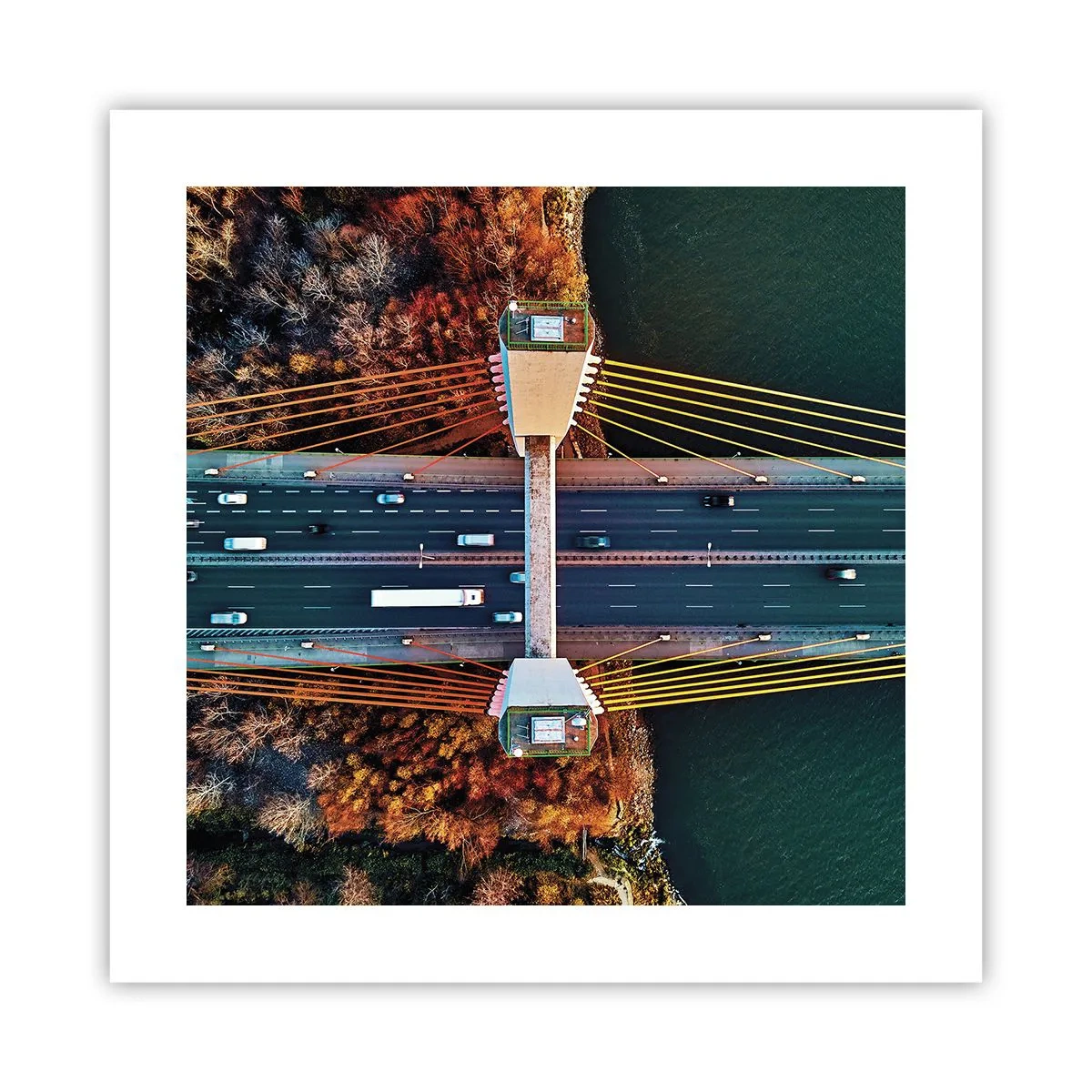 Póster - Más allá de las aguas, más allá de los bosques - 40x40 cm