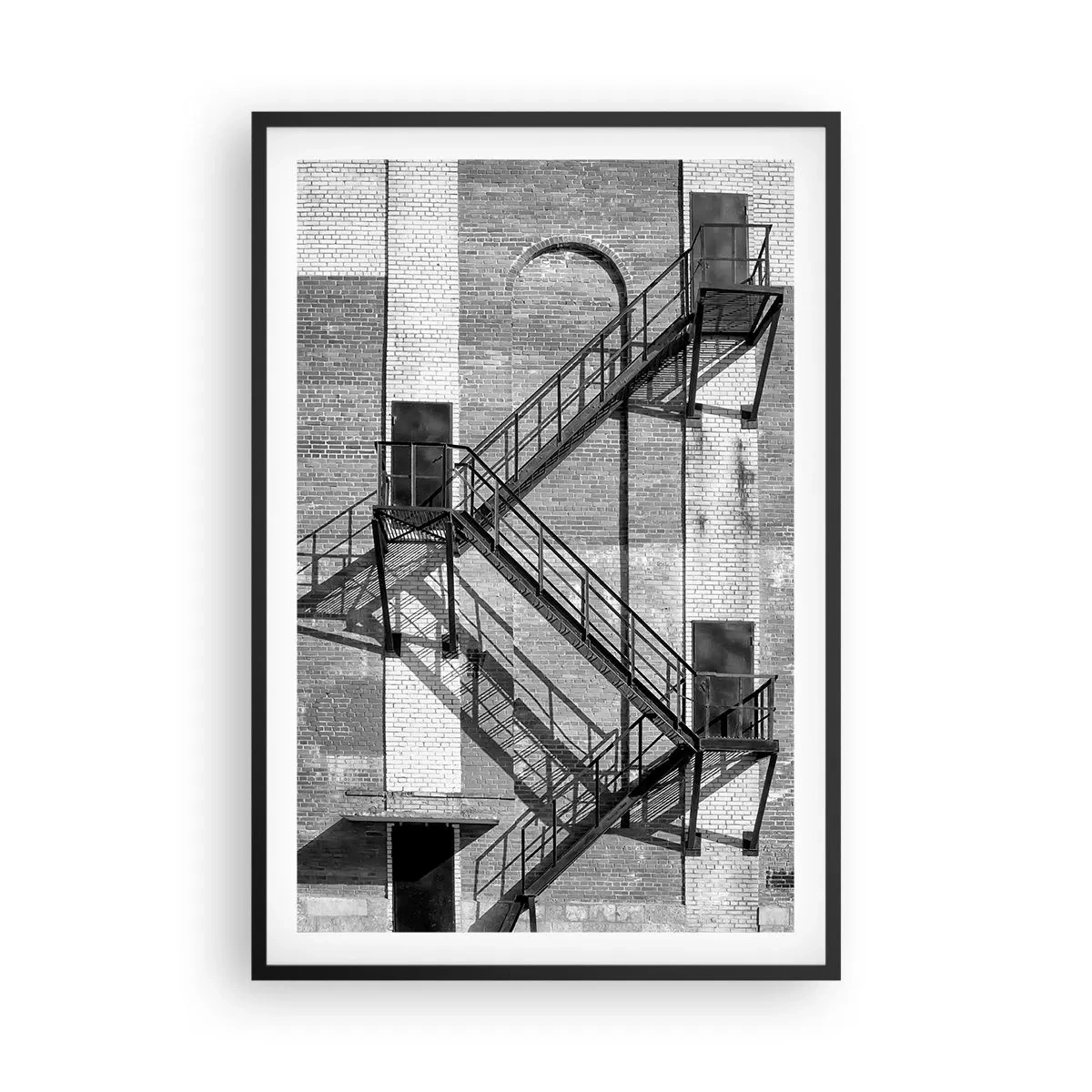 Póster en marco negro - Estilo industrial - 61x91 cm