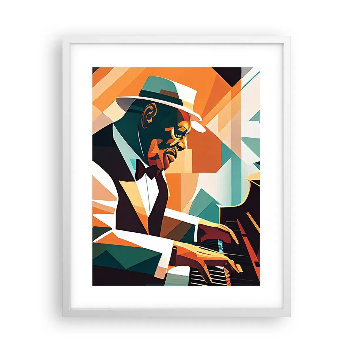 Póster en marco blanco - Todo ese jazz que llevas dentro - 40x50 cm