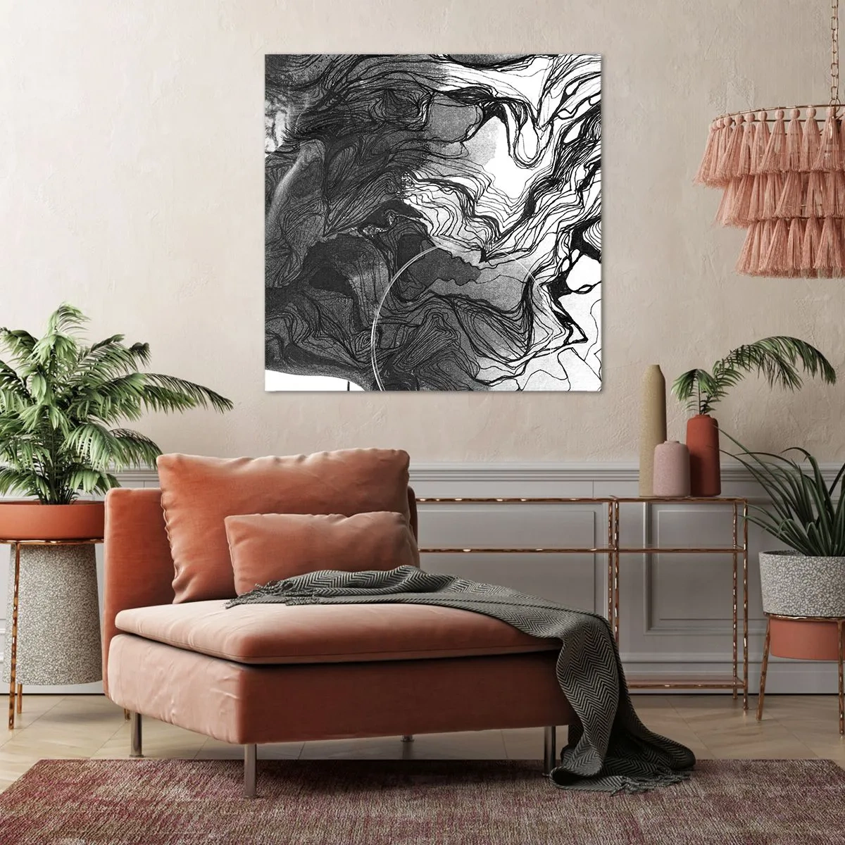 Cuadro sobre lienzo - Impresión de Imagen - Enredada en sueños - 40x40 cm