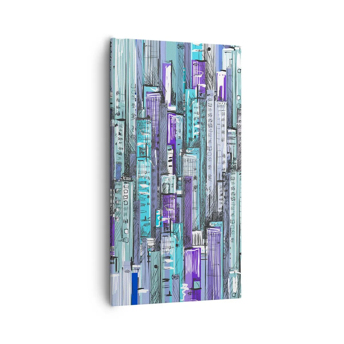 Cuadro sobre lienzo - Impresión de Imagen - Azul del cielo - 55x100 cm