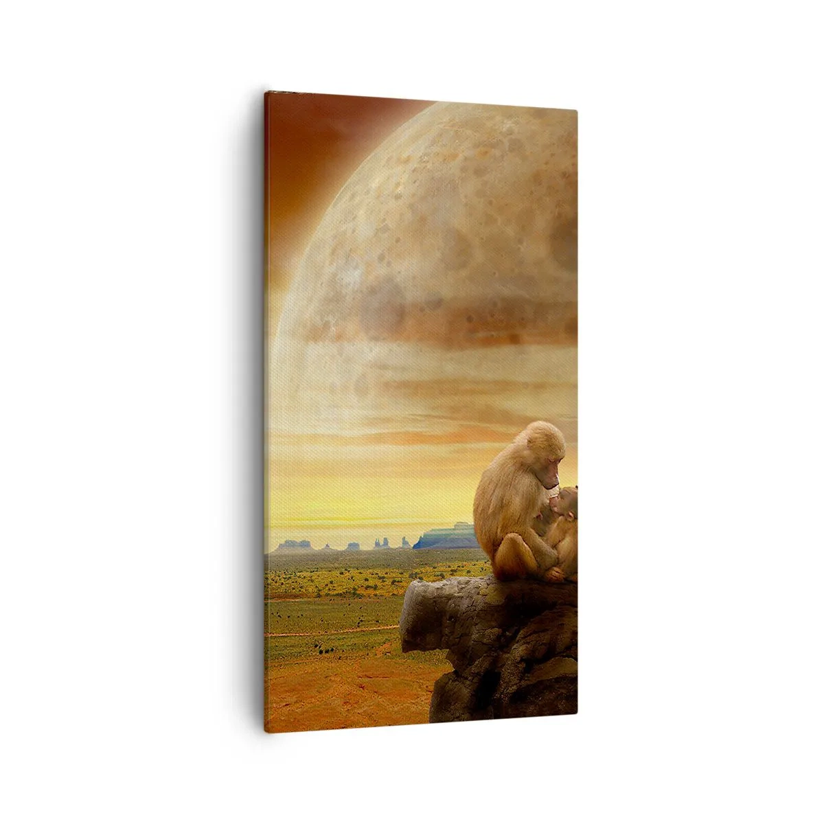 Cuadro sobre lienzo - Impresión de Imagen - El amor es igual en todas partes - 55x100 cm