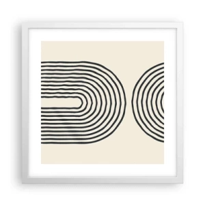 Póster en marco blanco - Próximamente... - 40x40 cm