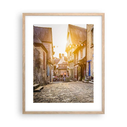 Póster en marco roble claro - El fantasma blanco de la ciudad - 40x50 cm