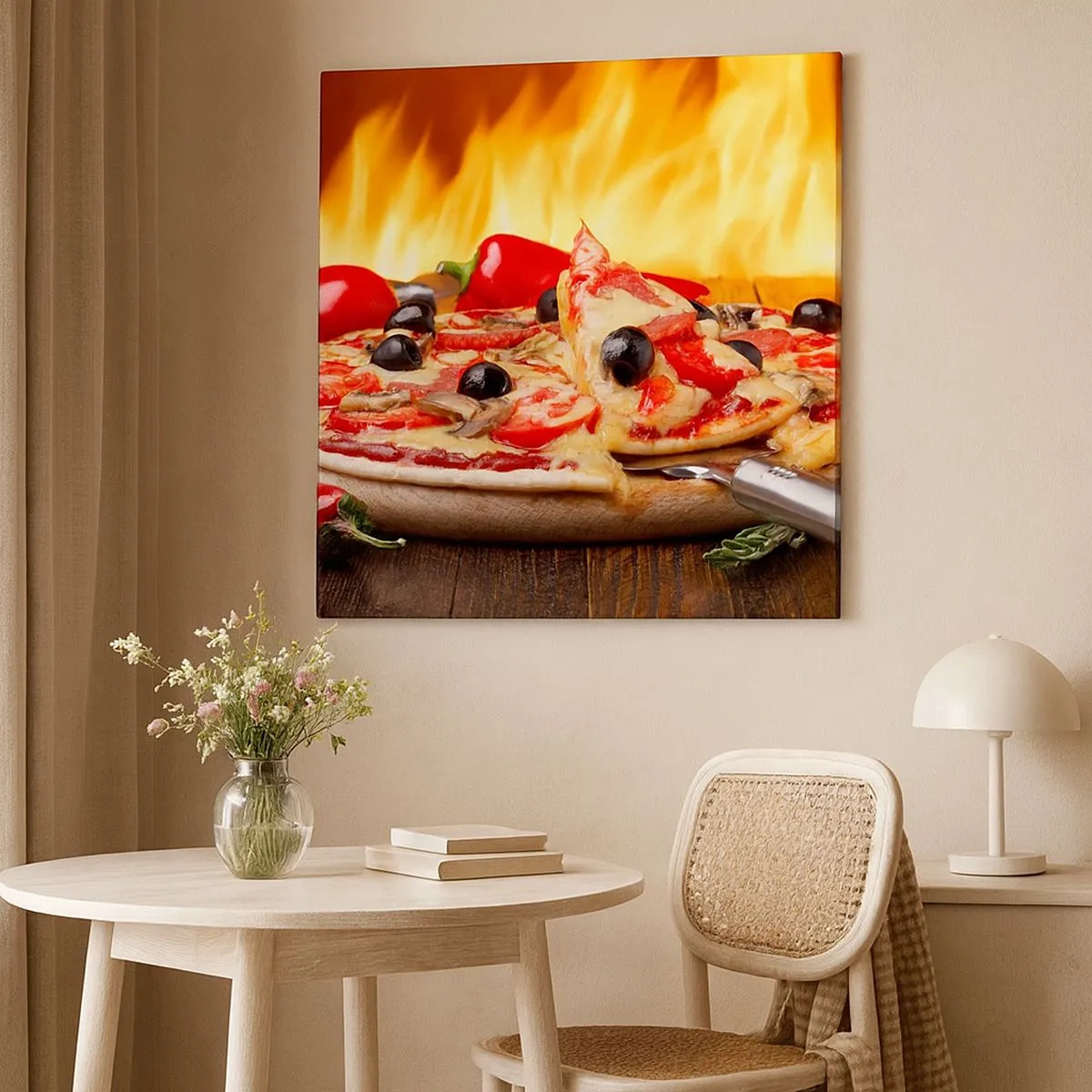 Cuadro sobre lienzo - Impresión de Imagen - Desde Italia con amor - 30x30 cm