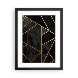 Póster en marco negro - Oscuridad y brillo - 30x40 cm