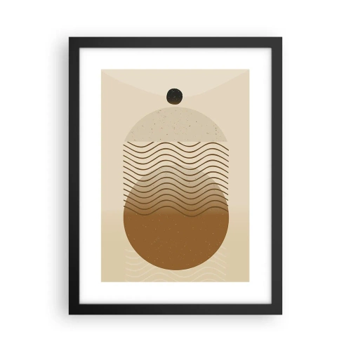 Póster en marco negro - Sobre el origen de las figuras geométricas - 30x40 cm