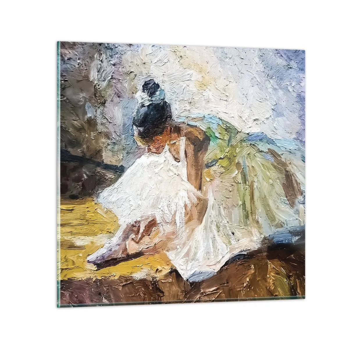 Cuadro sobre vidrio - Impresiones sobre Vidrio - De un cuadro de Degas - 30x30 cm