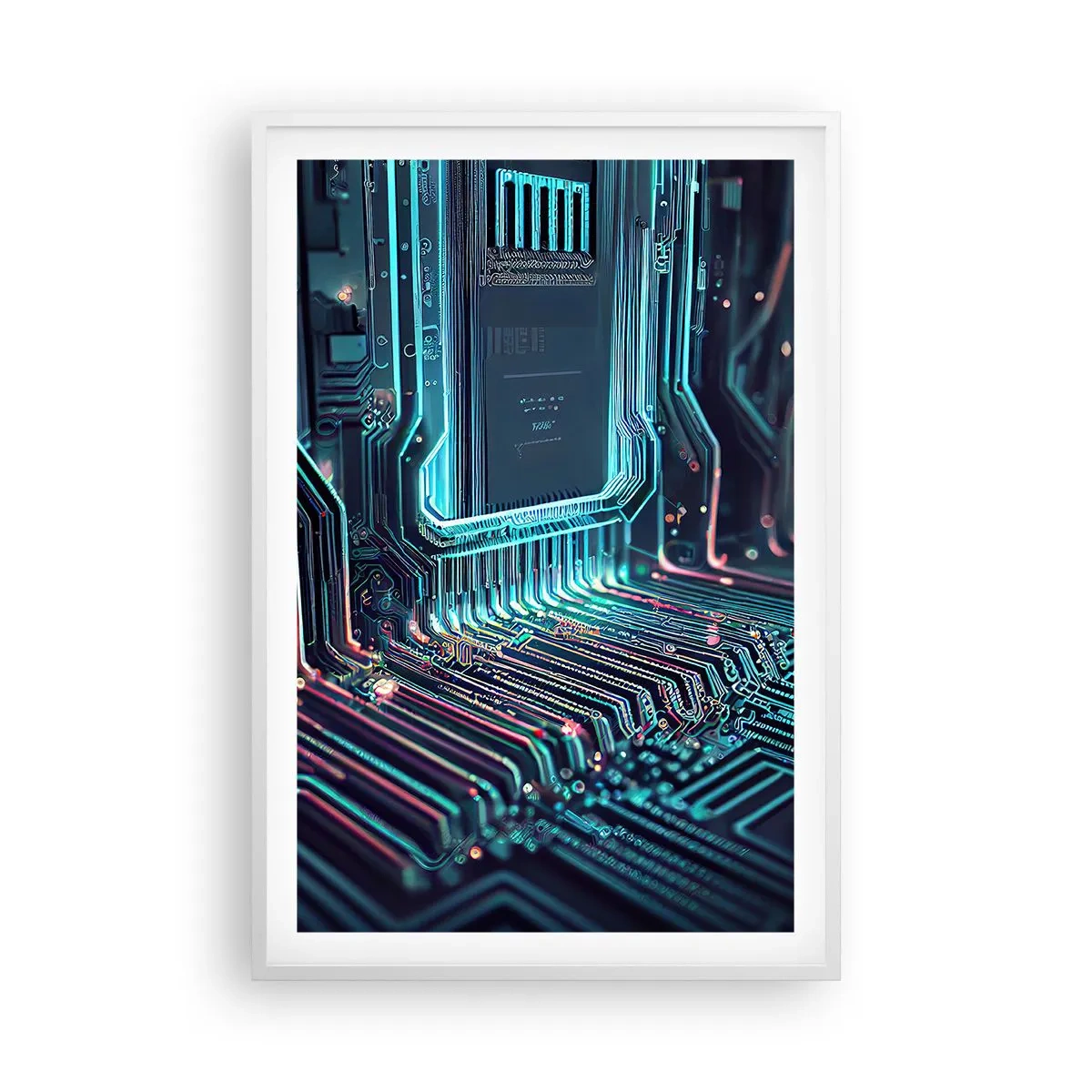 Póster en marco blanco - Mi forma de pensar - 61x91 cm