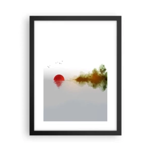Póster en marco negro - Una promesa de paz - 30x40 cm