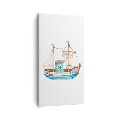 Cuadro sobre lienzo - Impresión de Imagen - A la aventura - 55x100 cm