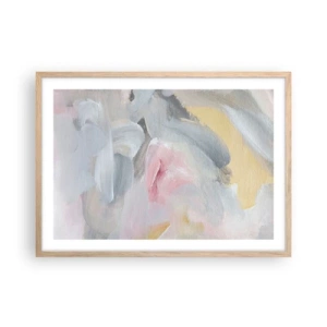 Póster en marco roble claro - En un mundo de colores pastel - 70x50 cm