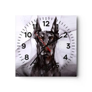 Reloj de pared - Reloj de vidrio - Nacido noble - 40x40 cm