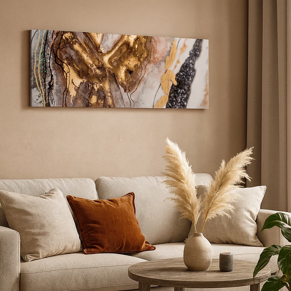 Cuadro sobre lienzo - Impresión de Imagen - Elemento de la tierra - 30x30 cm