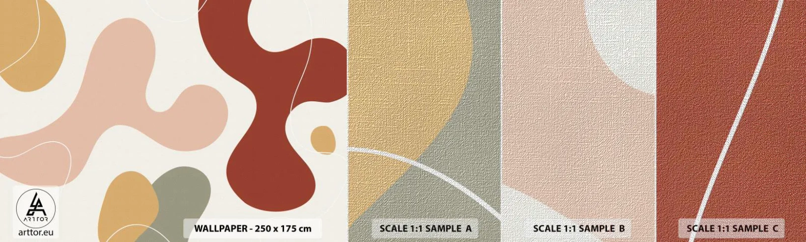 Muestra de fotomural Premium Canvas - La esencia de la pintura - Abstracción, Pedazo, Imaginación - 100x30 cm