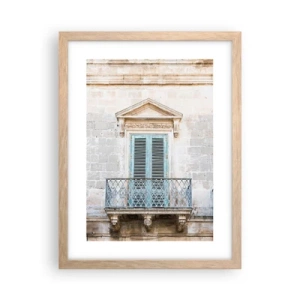 Póster en marco roble claro - El encanto único de Italia - 30x40 cm