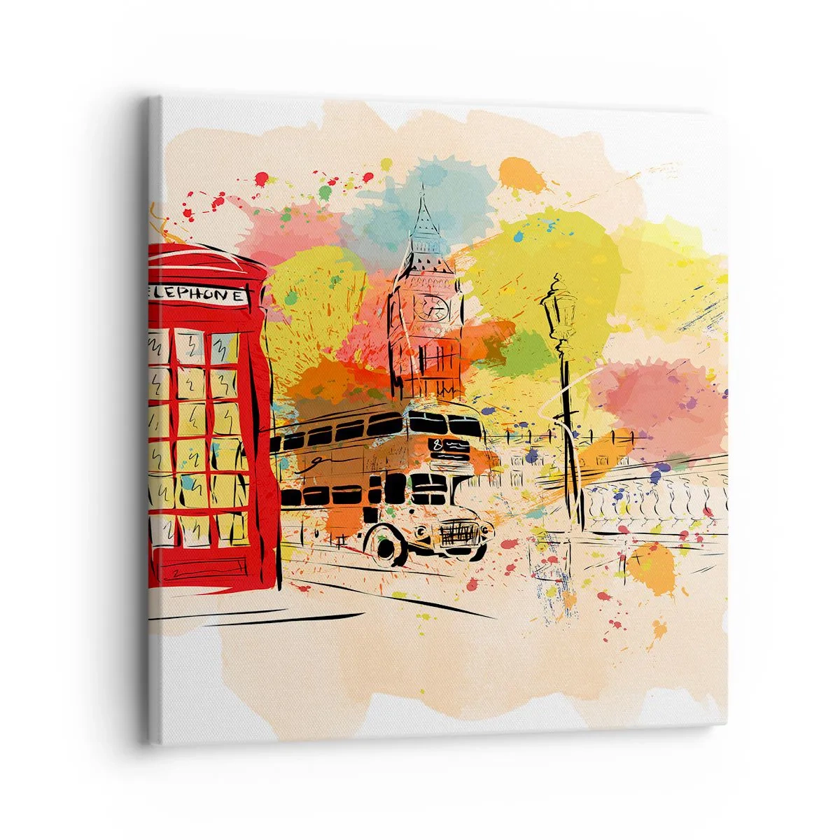 Cuadro sobre lienzo - Impresión de Imagen - Una ciudad de la diversidad - 30x30 cm