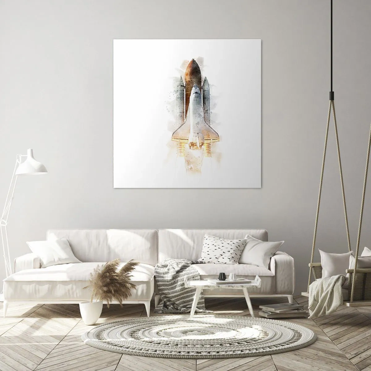 Cuadro sobre lienzo - Impresión de Imagen - El comienzo de la exploración - 60x60 cm