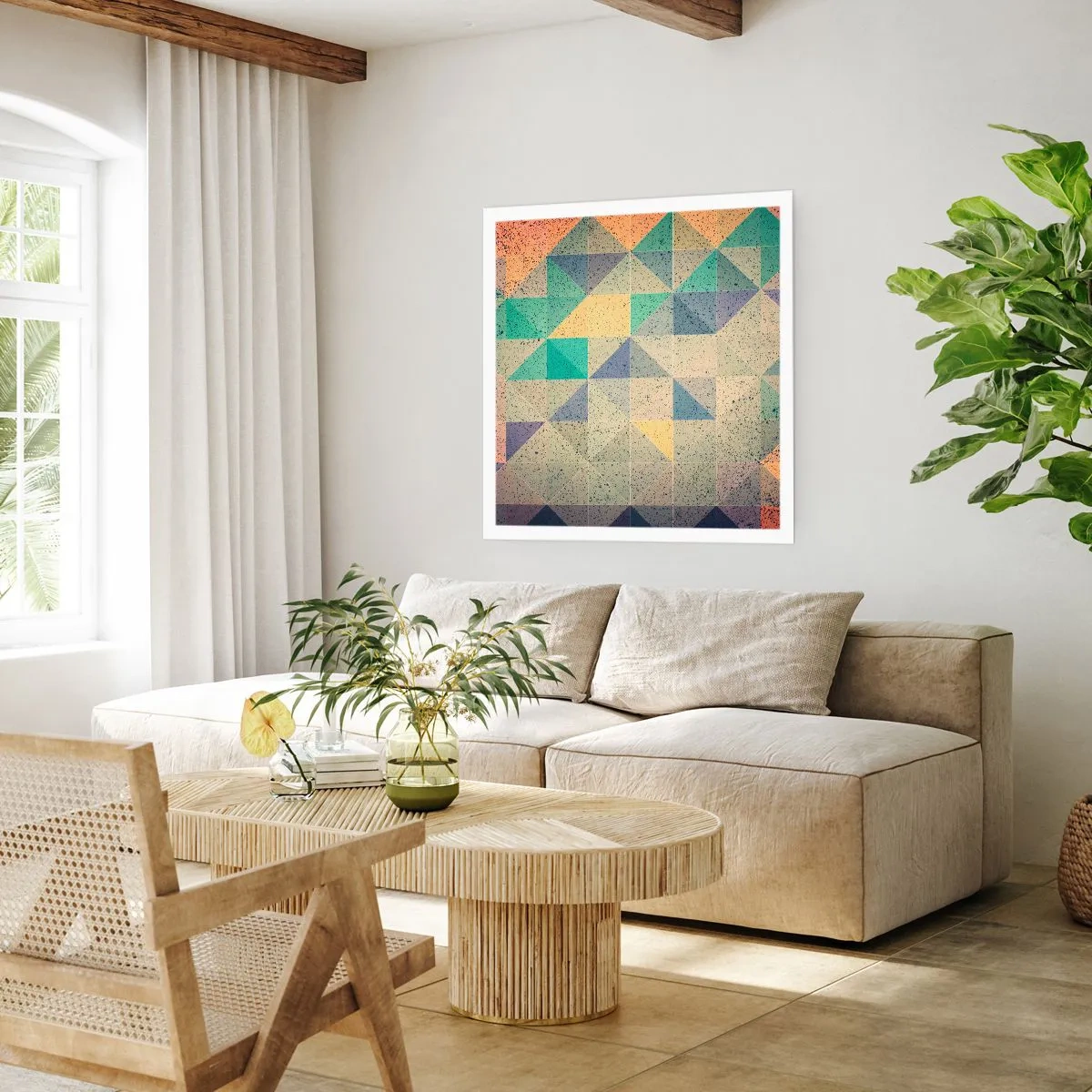 Póster - República de los triángulos - 60x60 cm