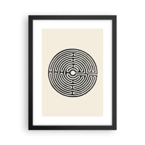 Póster en marco negro - Orden misterioso - 30x40 cm