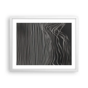 Póster en marco blanco - Ritmo y acento - 50x40 cm