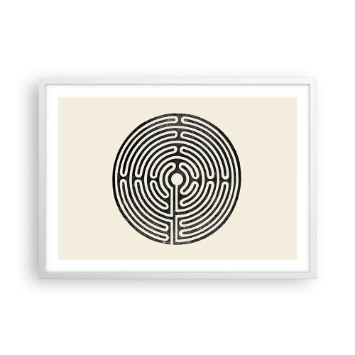 Póster en marco blanco - Orden misterioso - 70x50 cm