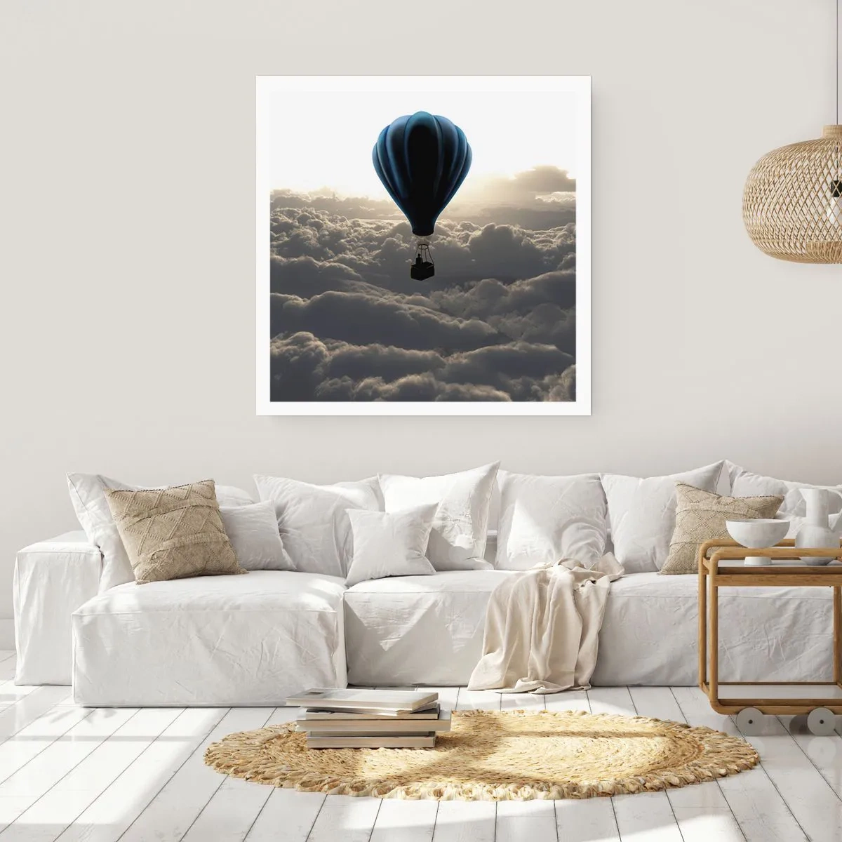 Póster - Un viajero por encima de las nubes - 50x50 cm