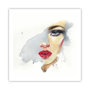 Póster - Reflejo en una gota de agua - 60x60 cm