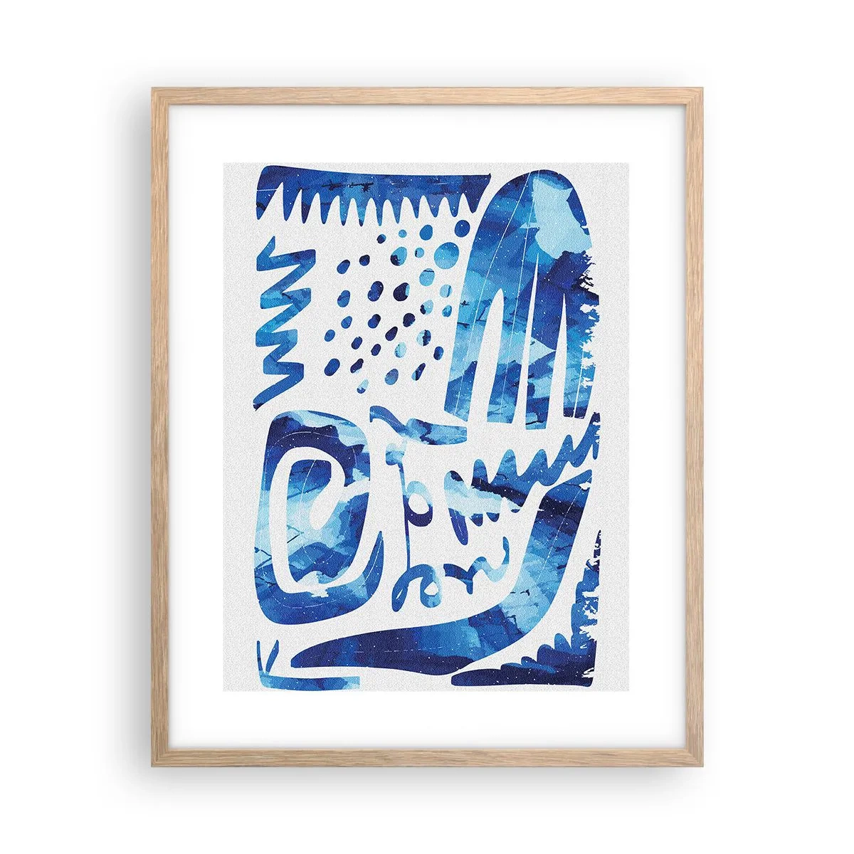 Póster en marco roble claro - Vuelta a las raíces - 40x50 cm