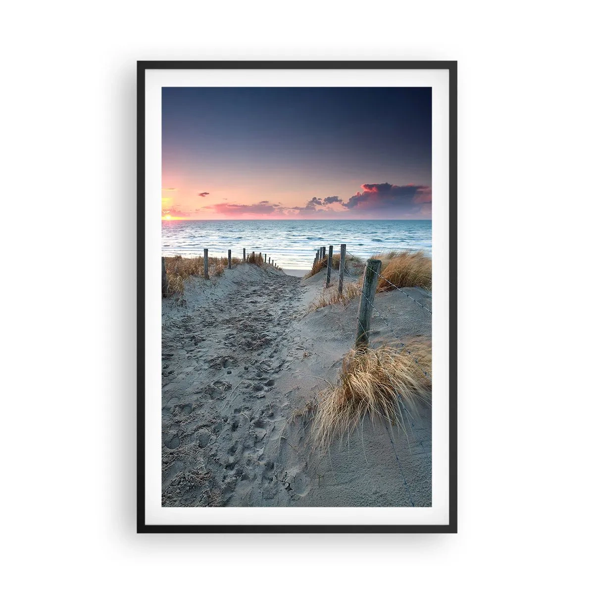 Póster en marco negro - Se derramó un arco iris de luminosidad.... - 61x91 cm