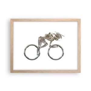 Póster en marco roble claro - Una magnífica máquina - 40x30 cm