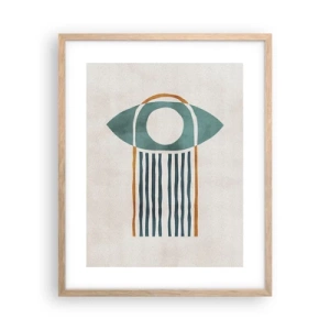 Póster en marco roble claro - Signos y rituales - 40x50 cm