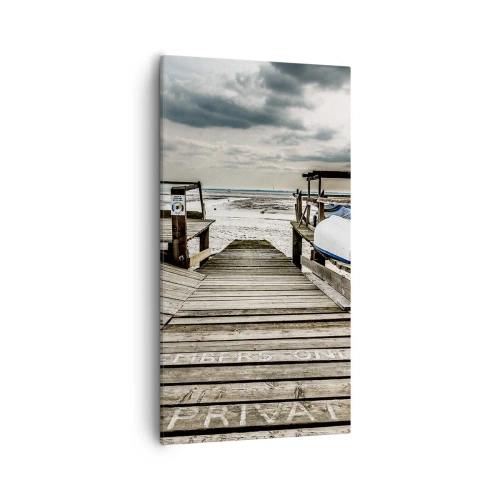 Cuadro sobre lienzo - Impresión de Imagen - La playa del norte - 55x100 cm