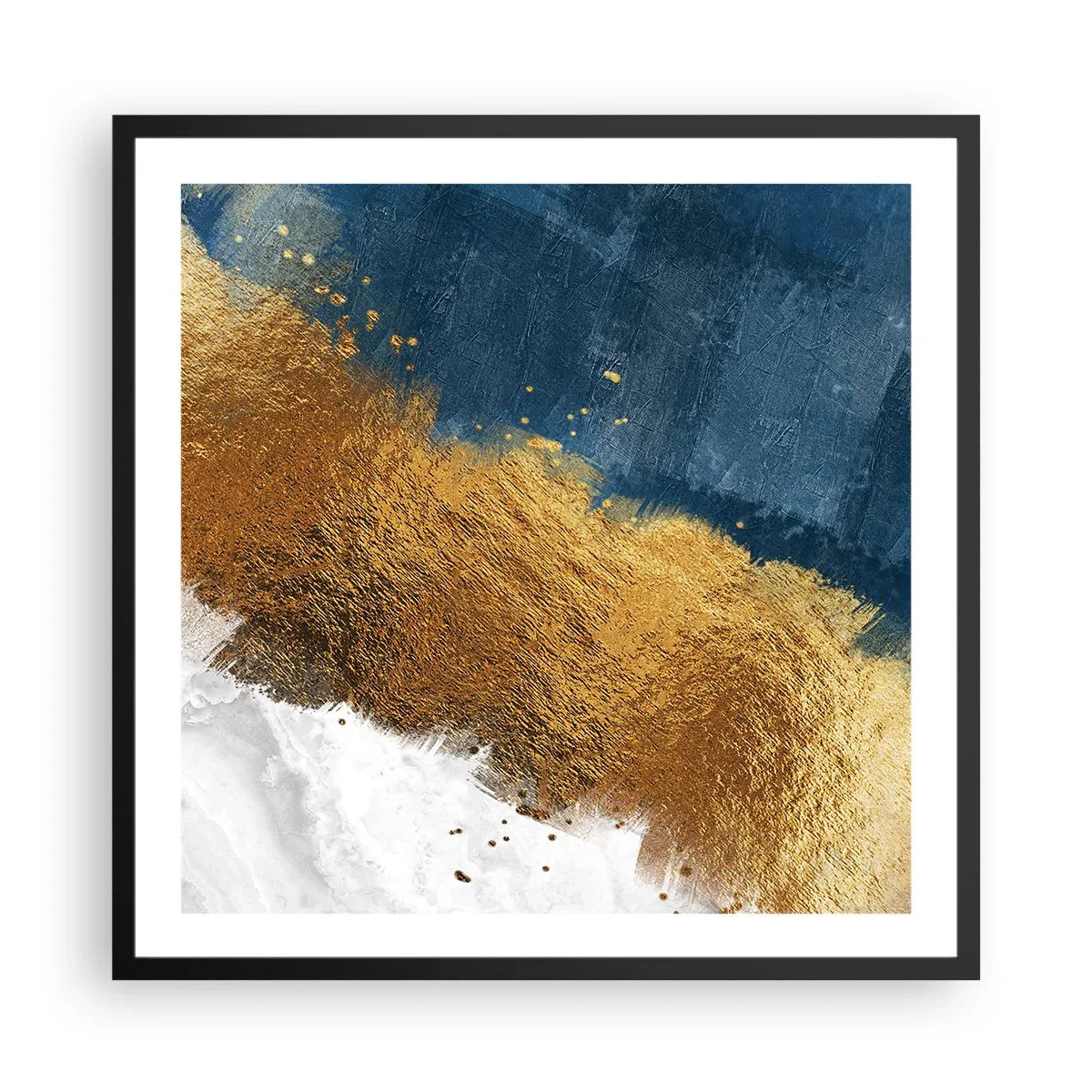 Póster en marco negro - Los colores del verano - 60x60 cm