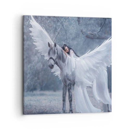 Cuadro sobre lienzo - Impresión de Imagen - Un momento de inspiración - 70x70 cm