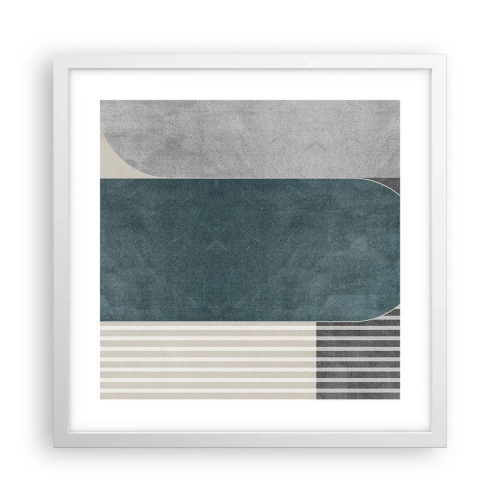 Póster en marco blanco - Composición horizontal - 40x40 cm