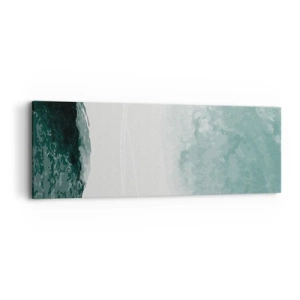 Cuadro sobre lienzo - Impresión de Imagen - Un encuentro con la niebla - 90x30 cm