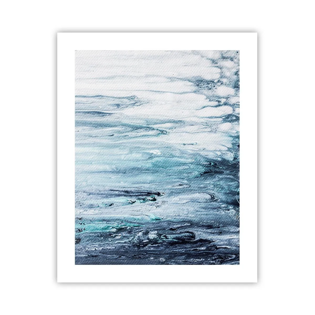Póster - Carámbanos de azul - 40x50 cm