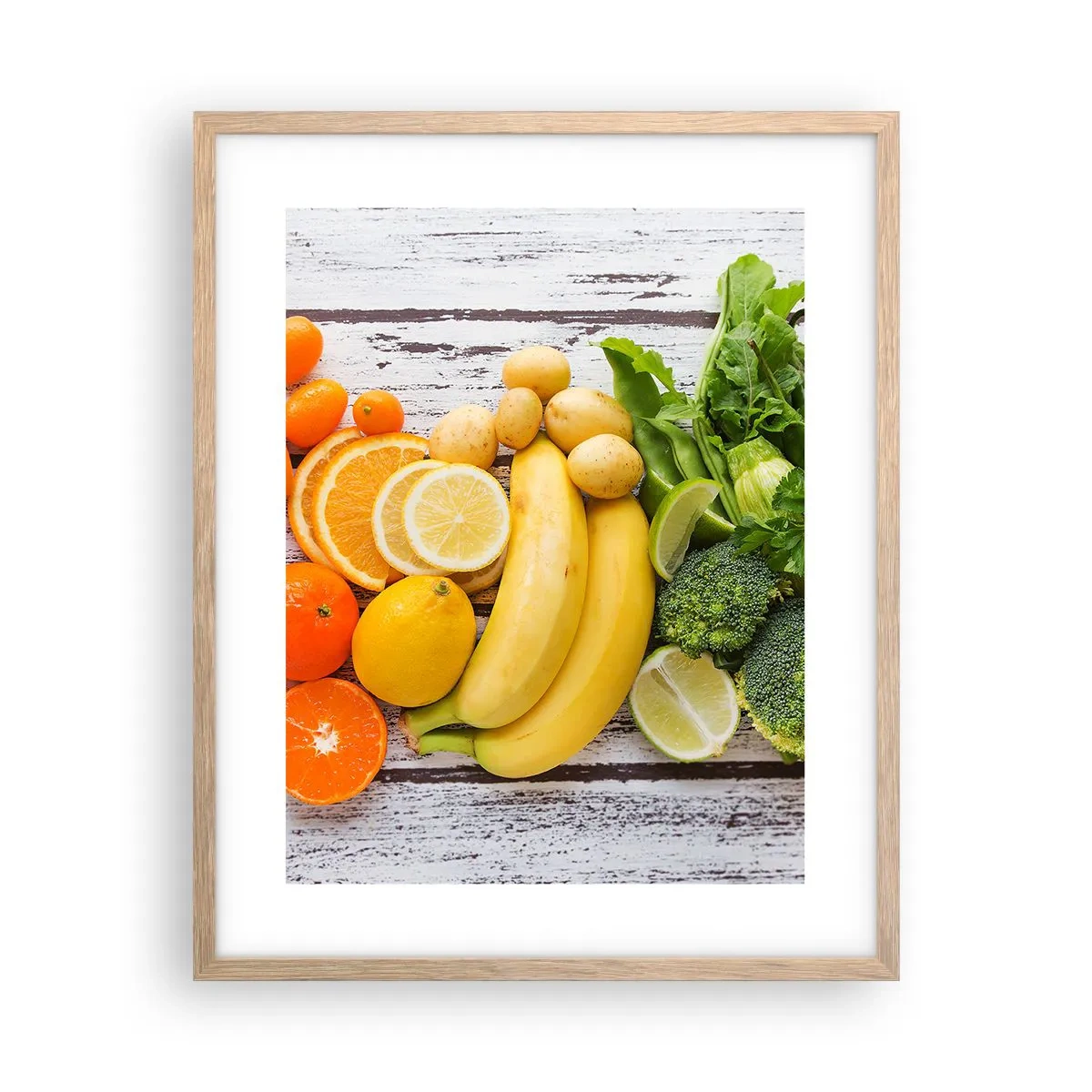 Póster en marco roble claro - ¿No es suficiente? - 40x50 cm