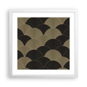 Póster en marco blanco - Multiplicación de la unidad - 40x40 cm