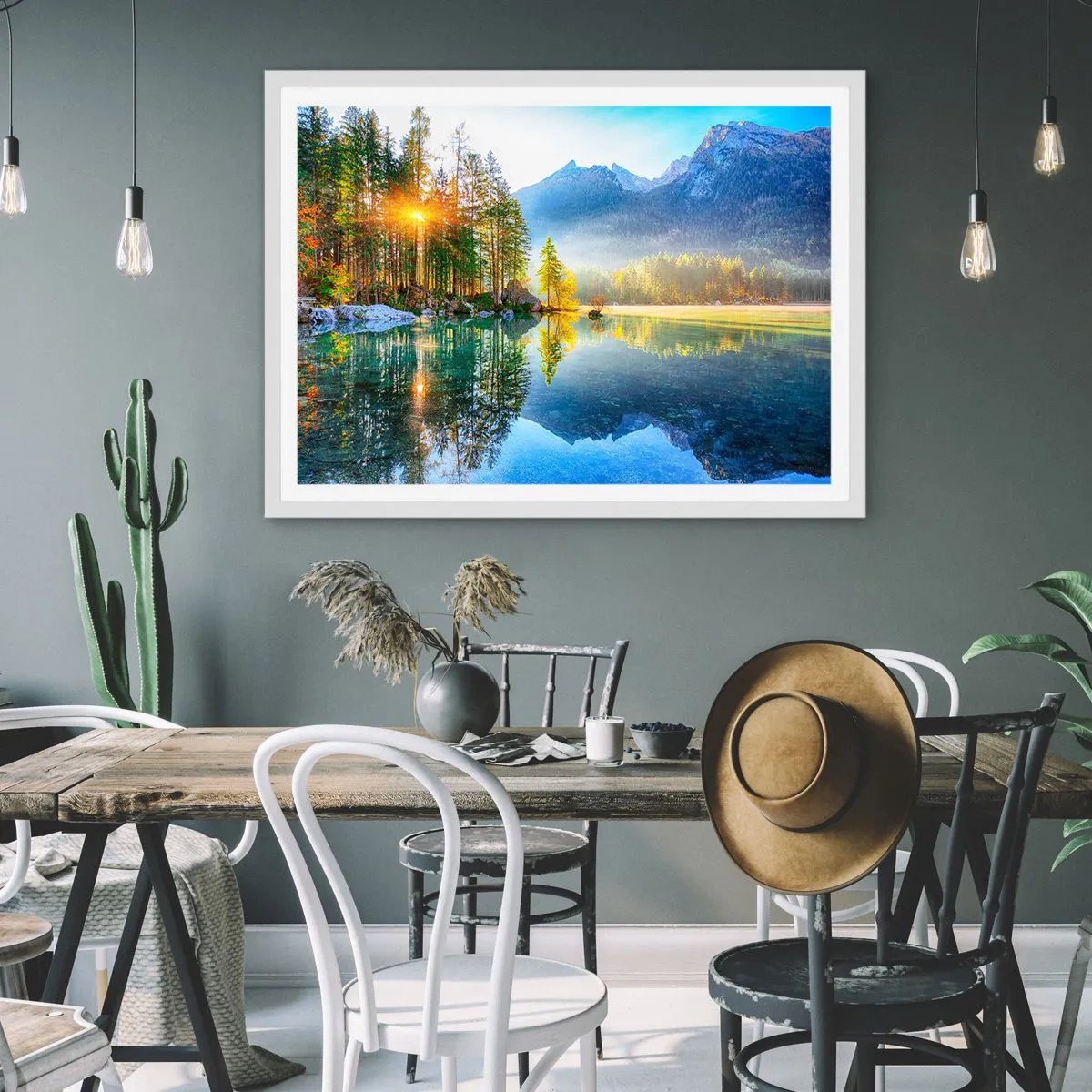 Póster en marco blanco - Majestuosidad y dulzura - 70x50 cm
