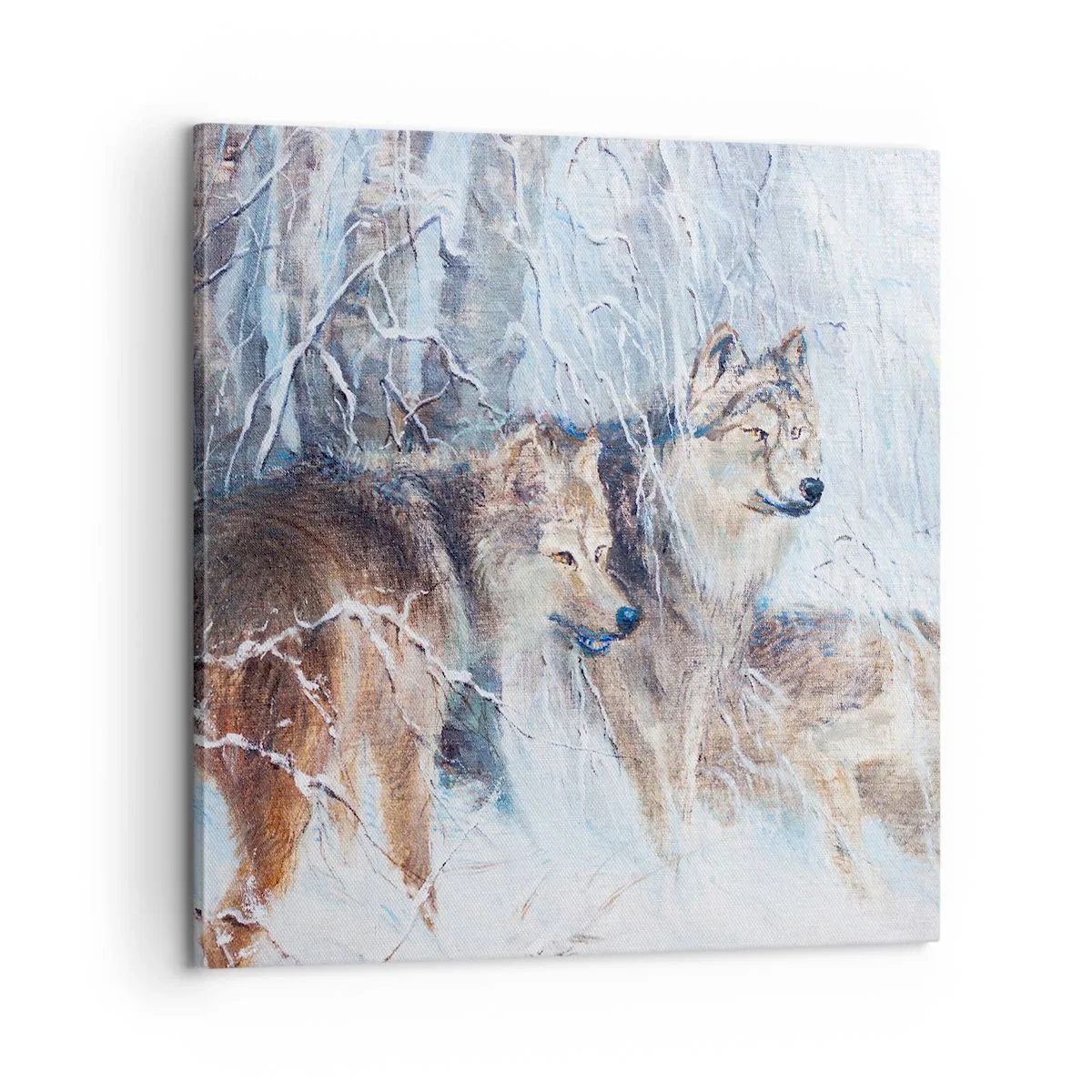 Cuadro sobre lienzo - Impresión de Imagen - ¡Cuidado! Aquí viene... - 60x60 cm