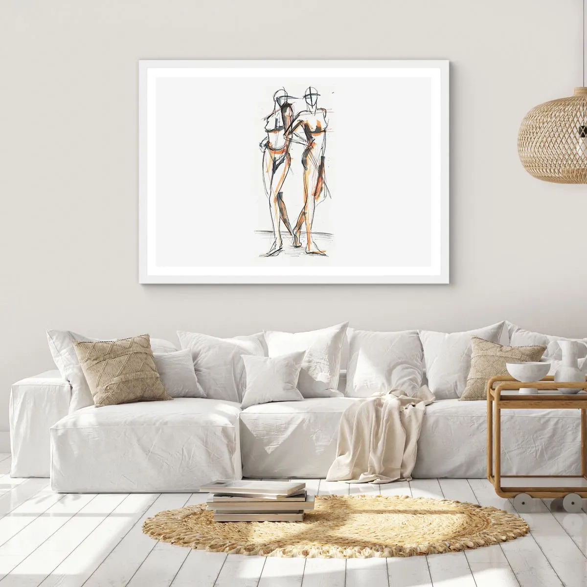 Póster en marco blanco - Un estudio sobre el encanto - 40x30 cm