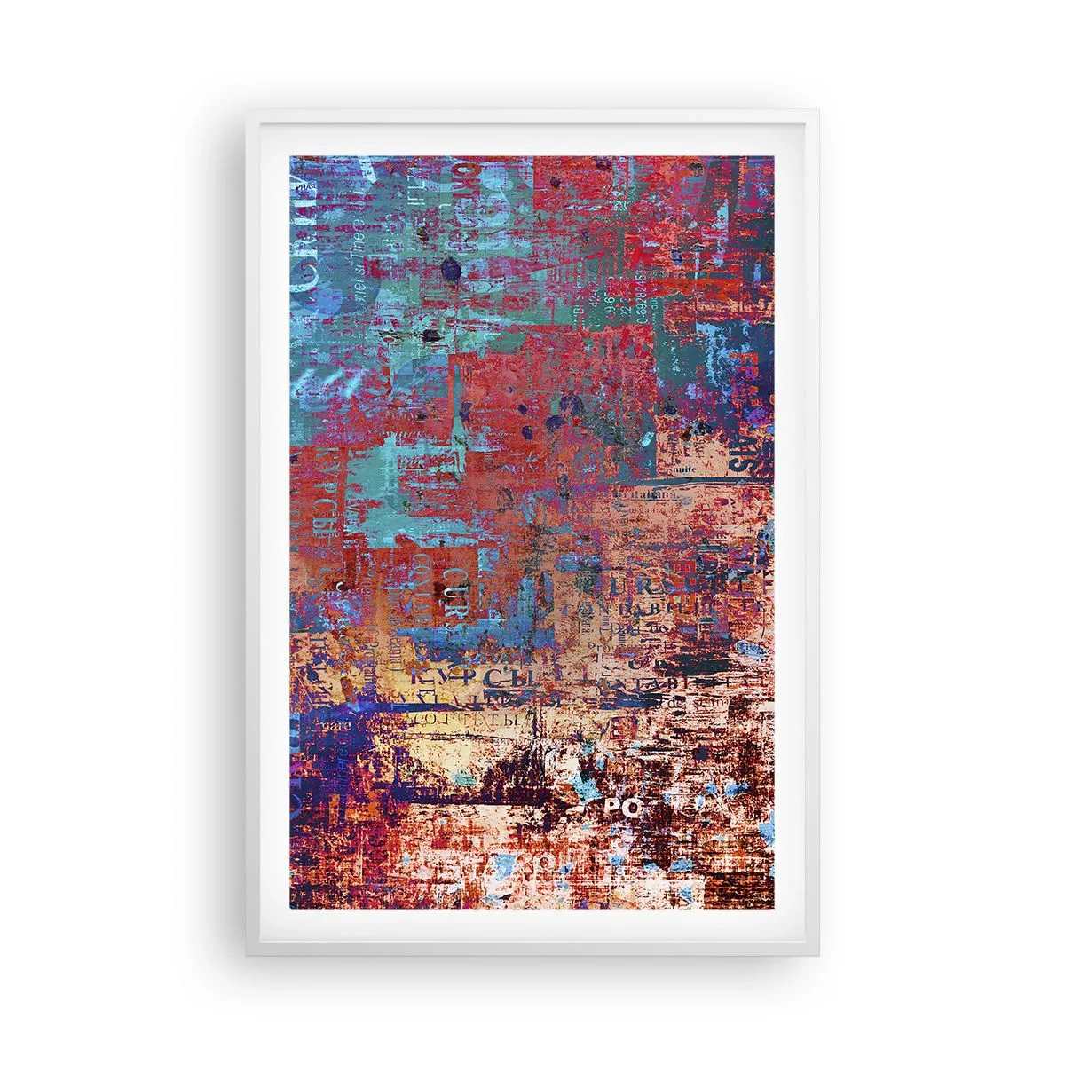 Póster en marco blanco - Memoria y olvido - 61x91 cm