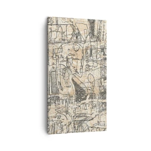 Cuadro sobre lienzo - Impresión de Imagen - A la espera de ser descifrado - 45x80 cm