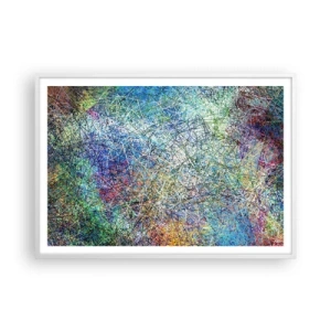 Póster en marco blanco - No es tan fácil - 100x70 cm